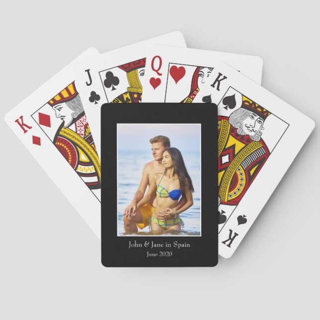 Photograph Frame, Custom Photo – Personalized Playing Cards (Back)