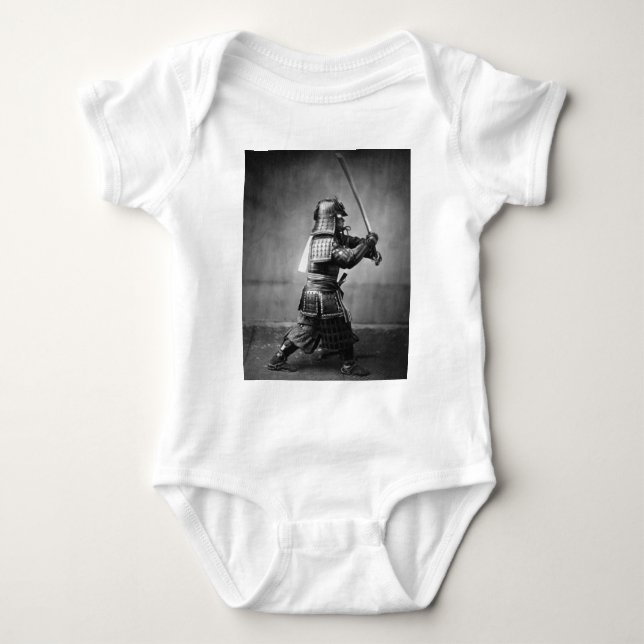Photograph of a Samurai C. 1860 Baby Bodysuit (Front)