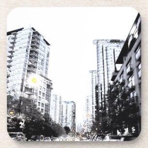 photograph of city the night coaster