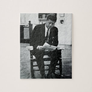 Photograph of John F. Kennedy 2 Jigsaw Puzzle