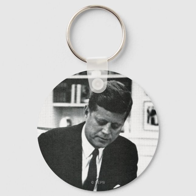 Photograph of John F. Kennedy 2 Key Ring (Front)
