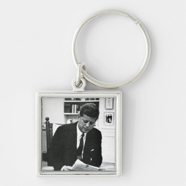 Photograph of John F. Kennedy 2 Key Ring (Front)