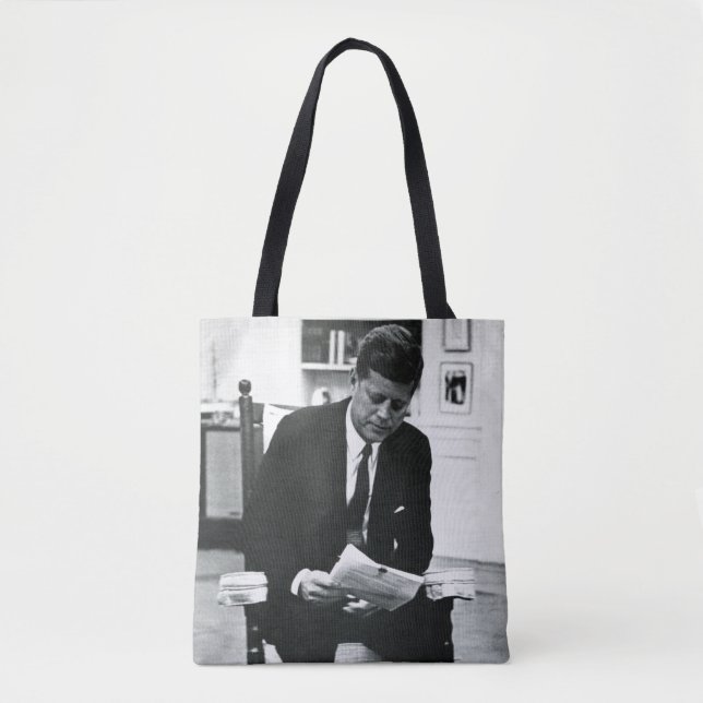 Photograph of John F. Kennedy 2 Tote Bag (Front)