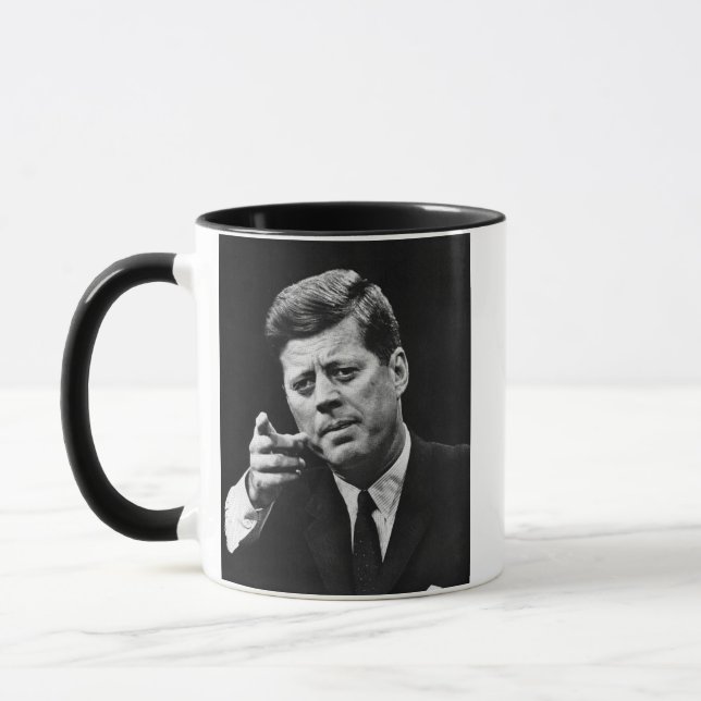 Photograph of John F. Kennedy 3 Mug (Left)