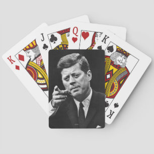 Photograph of John F. Kennedy 3 Playing Cards