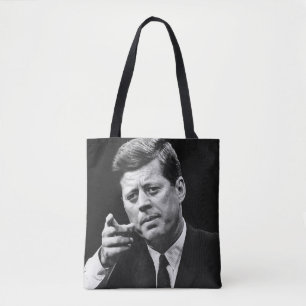 Photograph of John F. Kennedy 3 Tote Bag