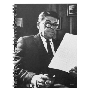 Photograph of Ronald Reagan Notebook