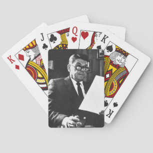 Photograph of Ronald Reagan Playing Cards