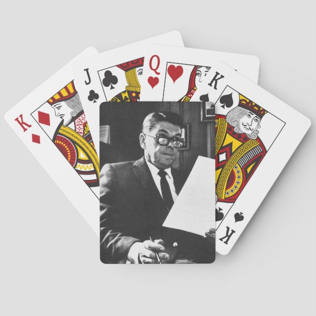 Photograph of Ronald Reagan Playing Cards (Back)