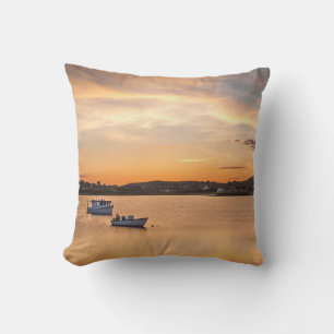 photograph of small boats cushion