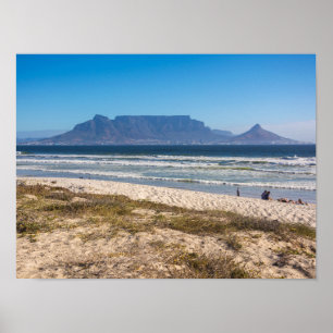 Photograph of Table Mountain, Cape Town Poster