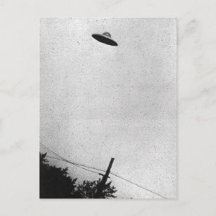 Photograph of UFO over Passaic, New Jersey 1952 Postcard