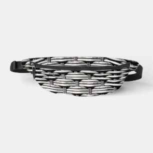 Photographed braid, abstract and interesting grey bum bags