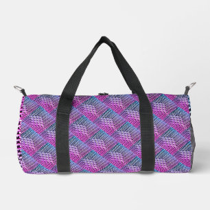 Photographed braid, abstract and interesting grey duffle bag