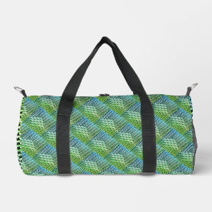 Photographed braid, abstract and interesting grey duffle bag