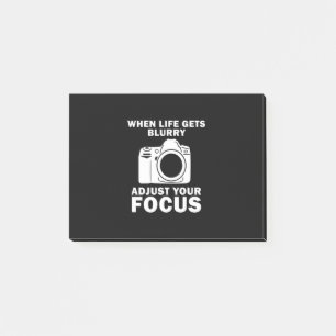Photographer Adjust Your Focus Post-it Notes