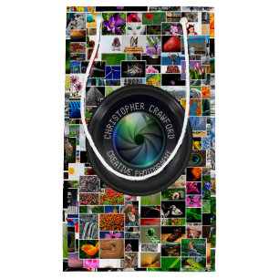 Photographer And Photography Business Camera Lens Small Gift Bag