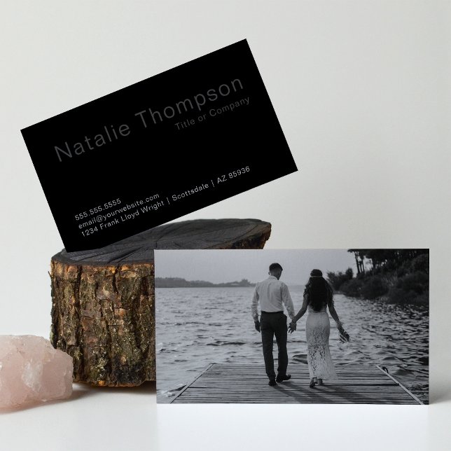 Photographer Artist Professional Minimalist Modern Business Card (Creator Uploaded)