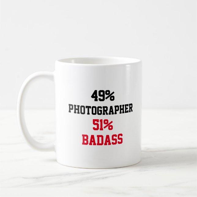 Photographer Badass Coffee Mug (Left)
