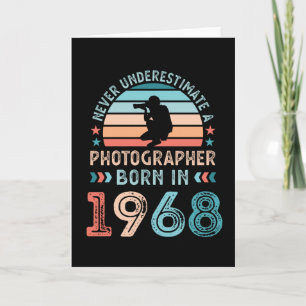 Photographer born 1968 60th Birthday Gift Card