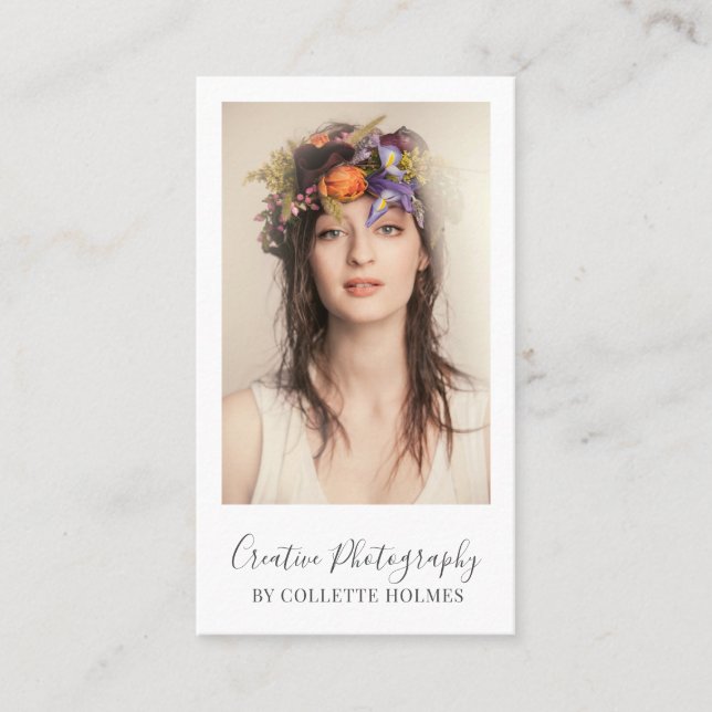 Photographer  business card (Front)