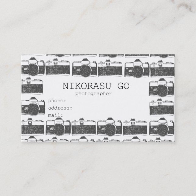 photographer business card (Front)