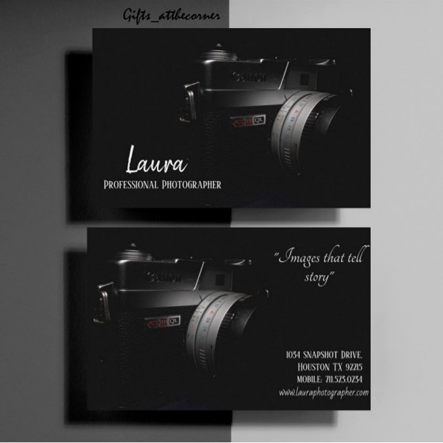 Photographer Business Card (Creator Uploaded)