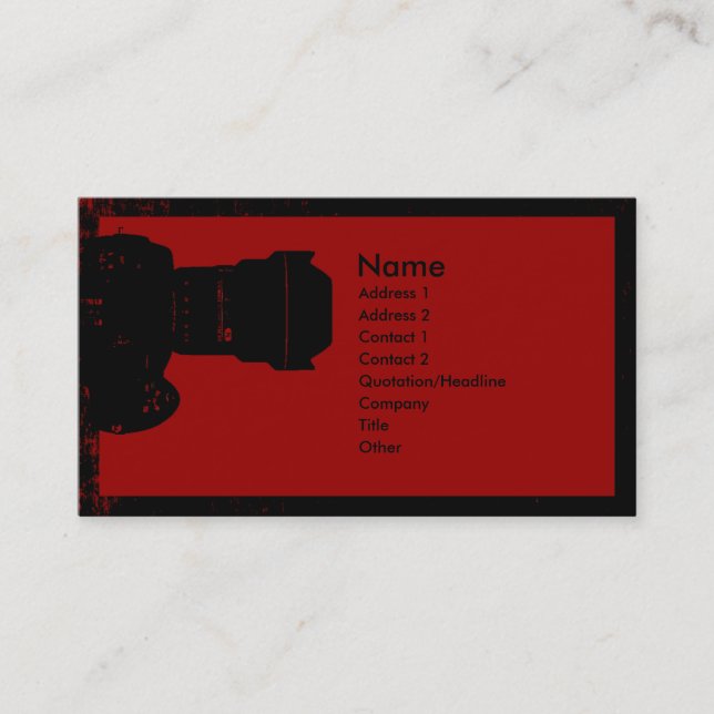 Photographer Business Card (Front)