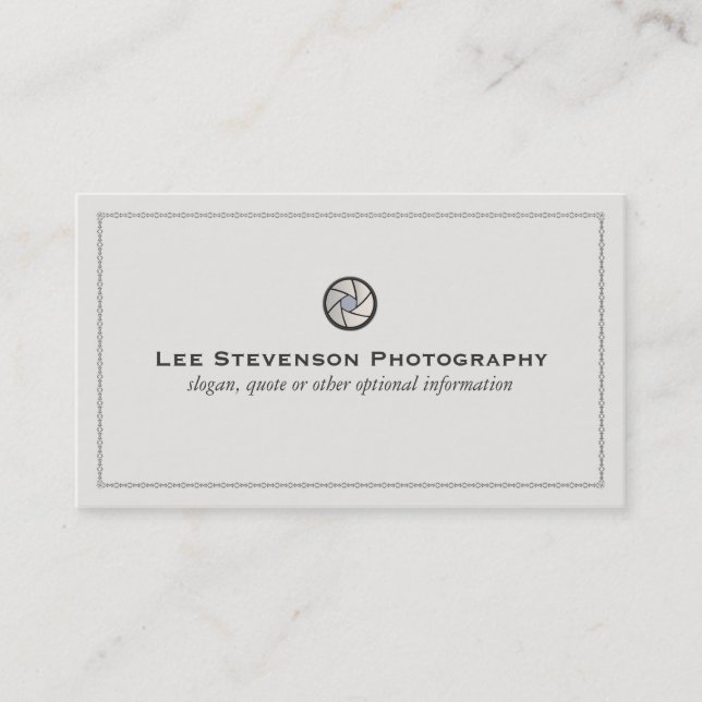 Photographer Business Card (Front)