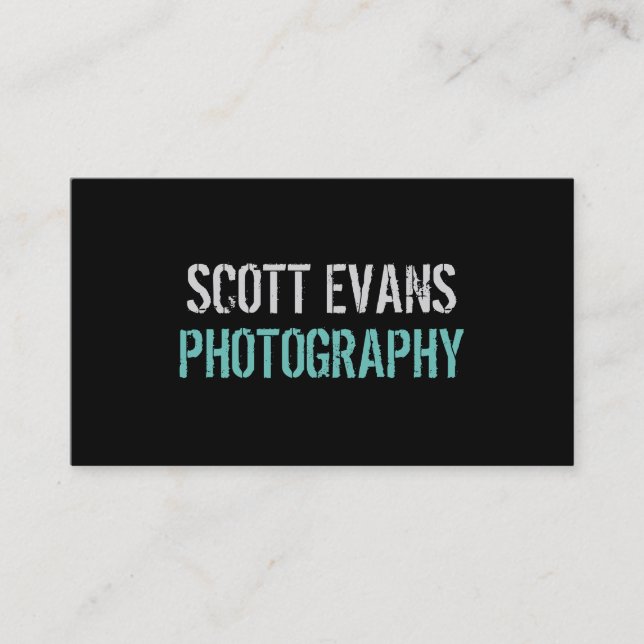 Photographer - Business Cards (Front)