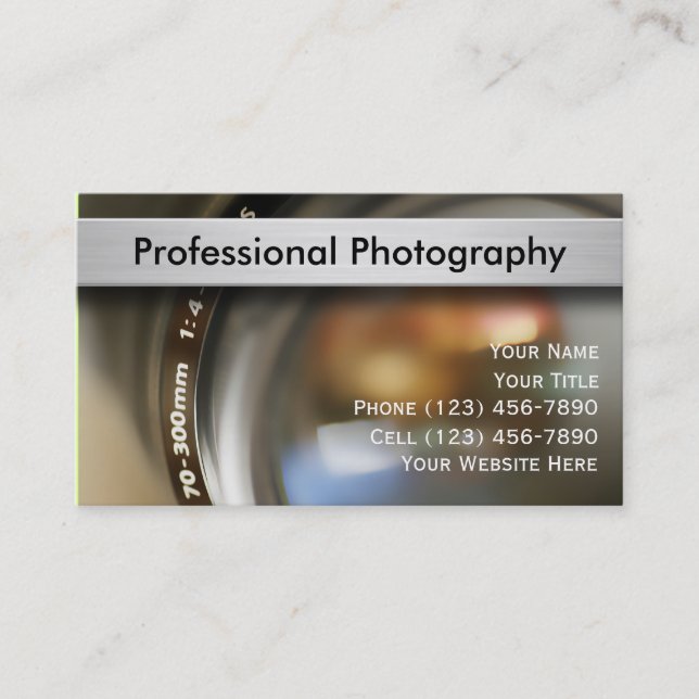 Photographer Business Cards (Front)