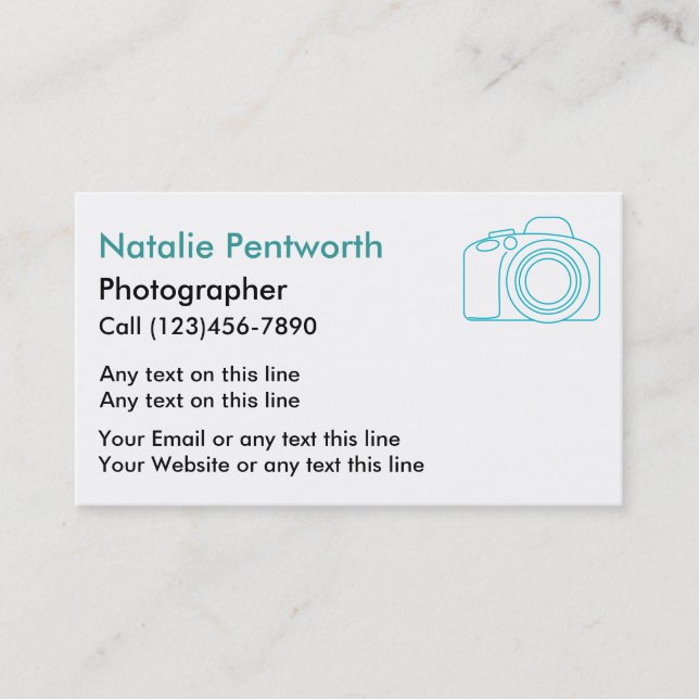 Photographer Business Cards (Front)