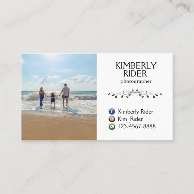 Photographer Business Cards (Front)