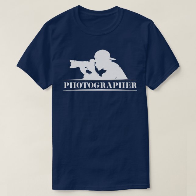 Photographer Camera Photography Photojournalist Le T-Shirt (Design Front)