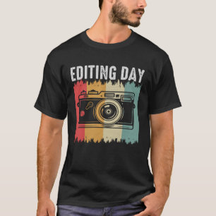 Photographer Camera  Retro Editing Day Photo Photo T-Shirt