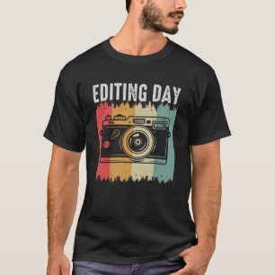 Photographer Camera  Retro Editing Day Photo Photo T-Shirt