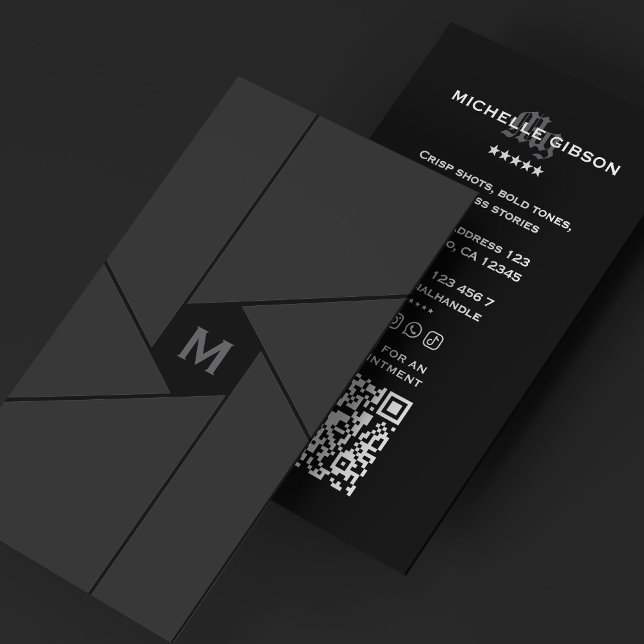 Photographer Camera Shutter Lens Dark Grey Business Card (Photographer Camera Shutter Lens Dark Grey Business Card
)