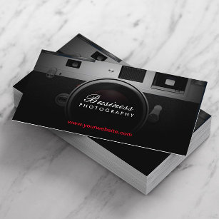 Photographer Classic Camera Modern Photography Business Card