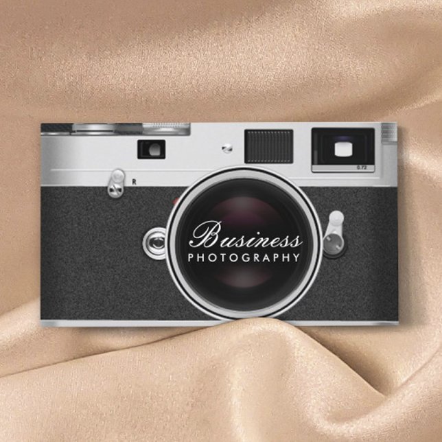Photographer Classic Camera Photography Business Card (Creator Uploaded)