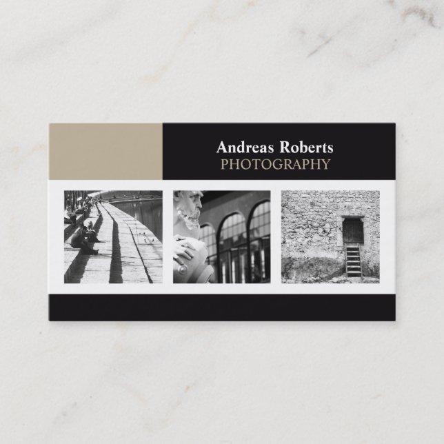 Photographer Classy Elegant Custom Profile Card (Front)