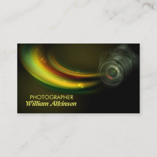 photographer colourful modern business card
