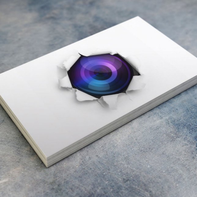 Photographer Creative Camera Photography Business Card (Creator Uploaded)