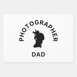 Photographer Dad Wrapping Paper Sheet
