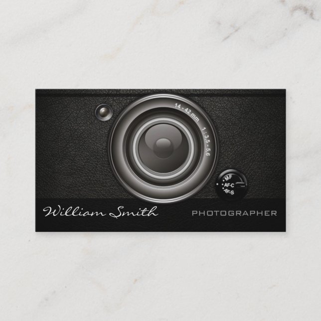 Photographer double bed business card (Front)