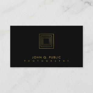 Photographer Elegant Gold Look Photography Luxury Business Card