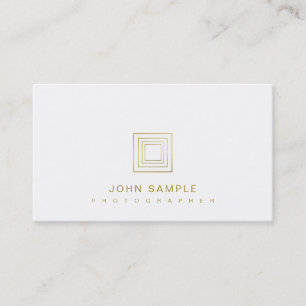 Photographer Elegant Photography Stylish Gold Look Business Card