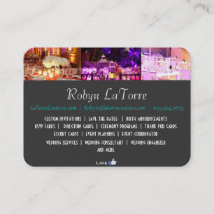Photographer/Event Planner Business Card - Modern