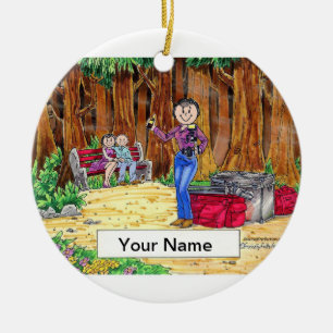 Photographer - Female Ceramic Tree Decoration