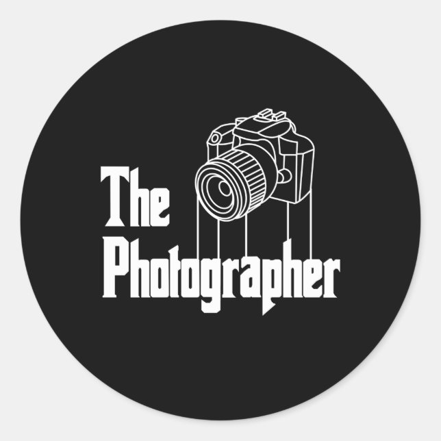 Photographer For Photography Classic Round Sticker (Front)