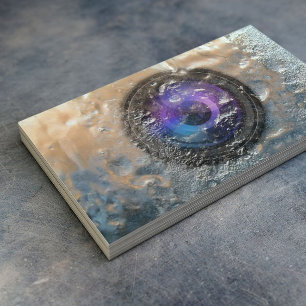 Photographer Frozen Camera Lens Photography Business Card